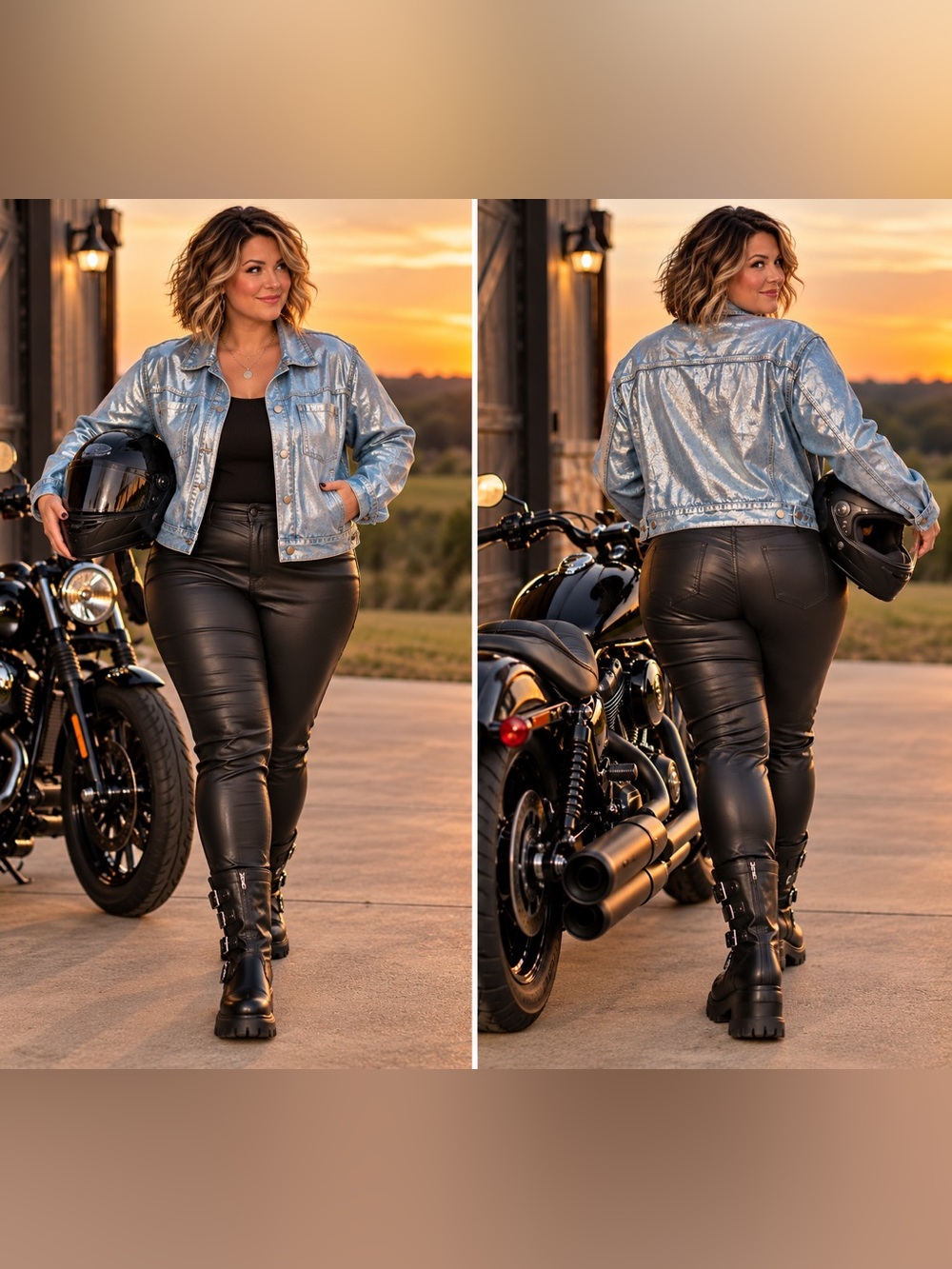 Frenchie Foil Denim Jacket from Fashion Nova